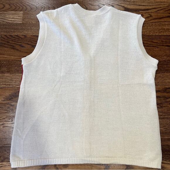 VTG Southern Lady Fall Embroidered Vest Womens XL Scarecrow Pumpkin Cottage USA - Picture 2 of 8